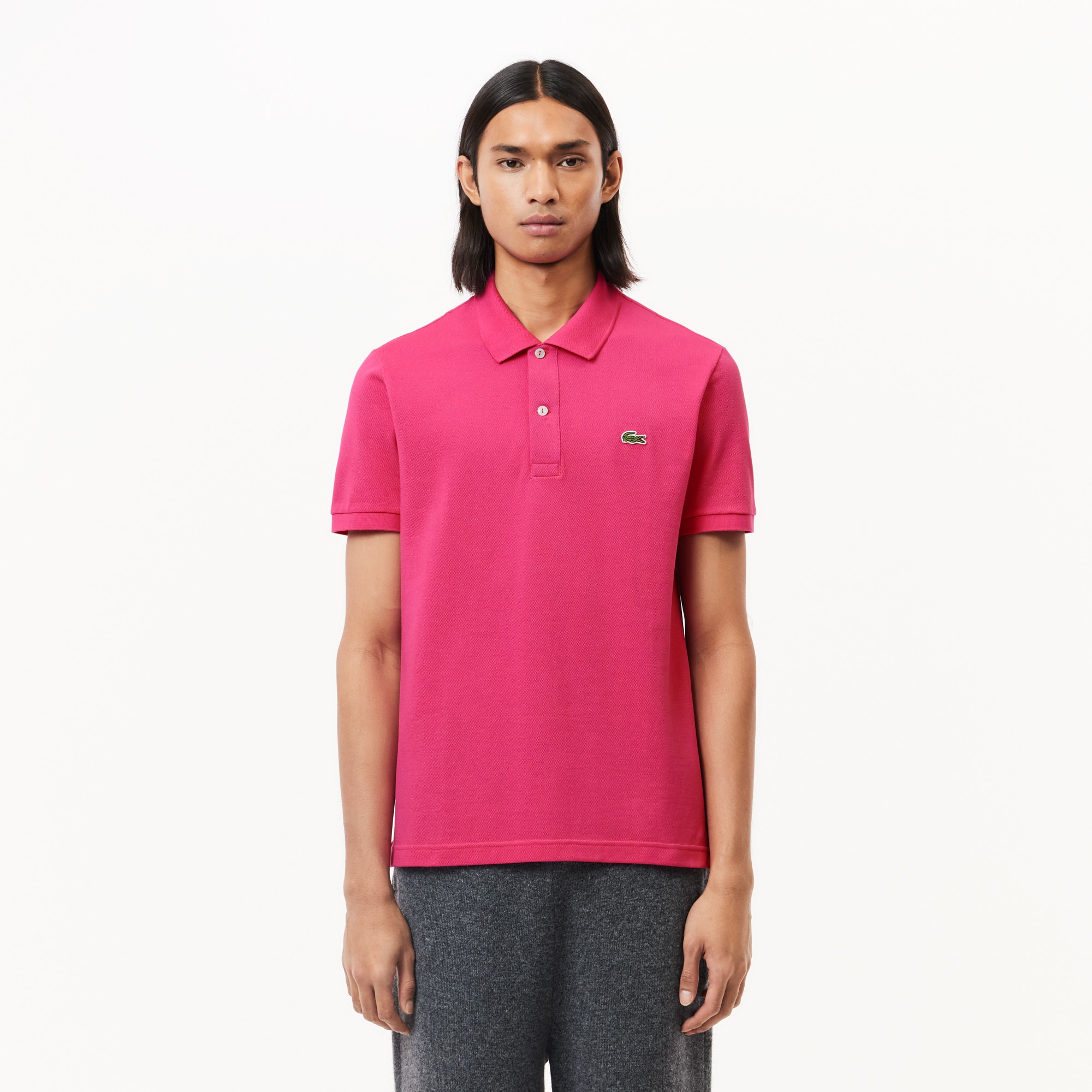 LACOSTE ピンク ポロシャツ US L LACOSTE】ラコステ ポロシャツ ピンク | 安心院商店