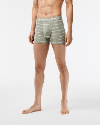 Men's Logo Print Jersey Boxer Briefs 3-Pack