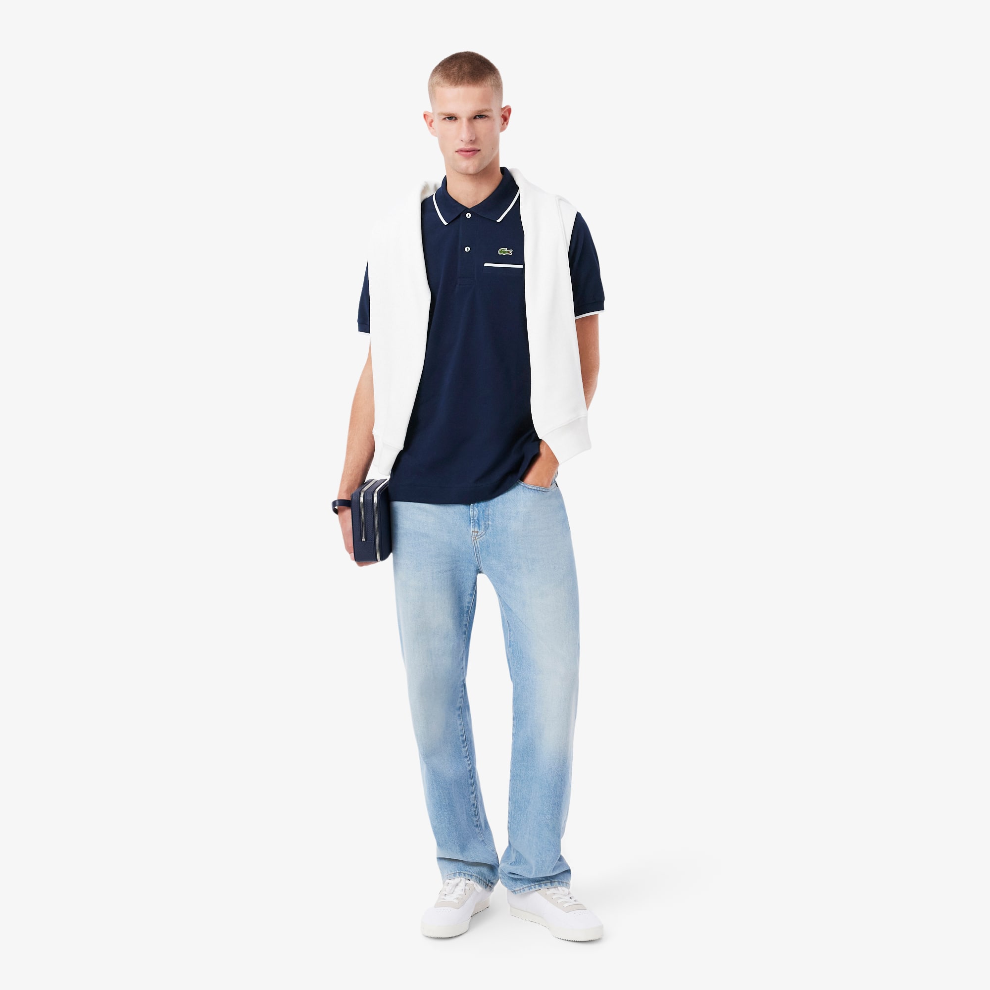 Men's Classic Fit Pocket Accent L.12.12 Polo - Polo Shirts - New