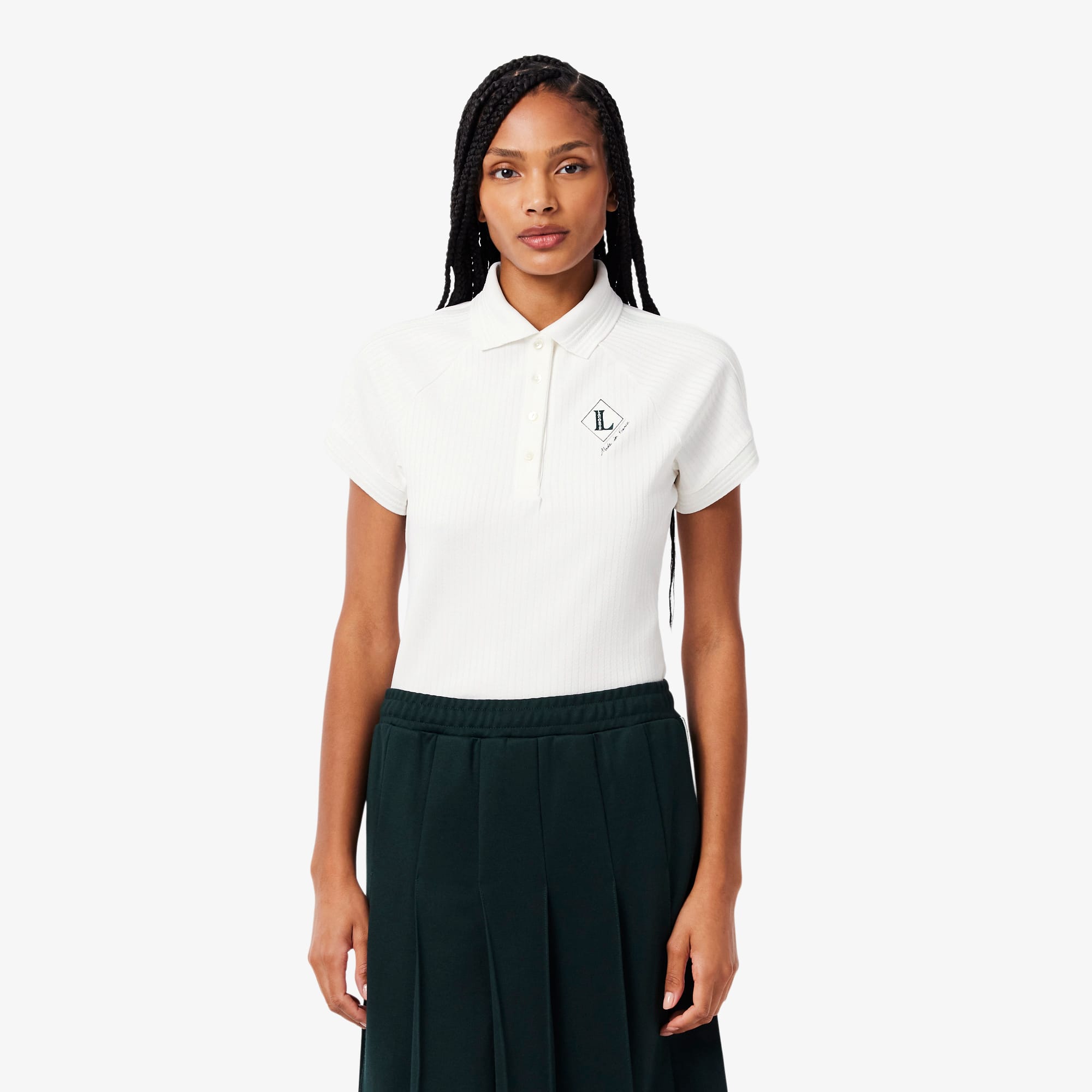 Lacoste Slim Fit French Made Polo Shirt - S (36) In White