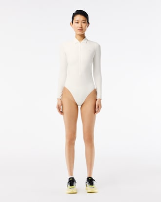 Women's Slim Fit UV Protect Zip-Up Bodysuit