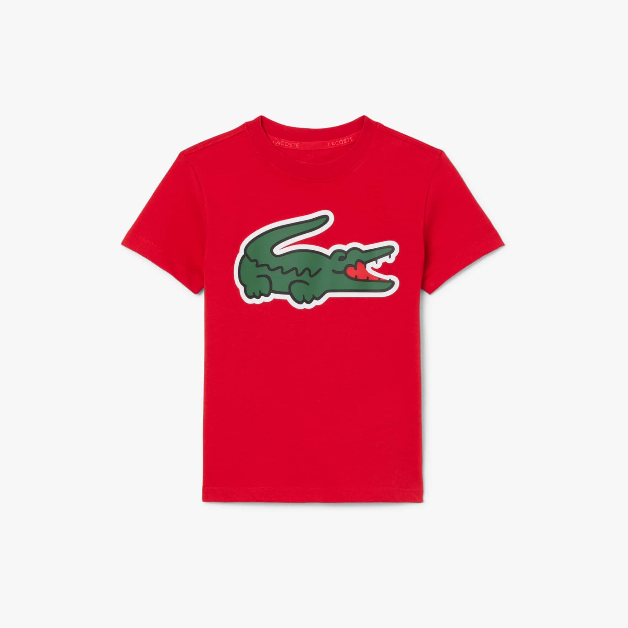 Lacoste Kids' Ultra Dry Printed Sport T-shirt - 16 Years In Red