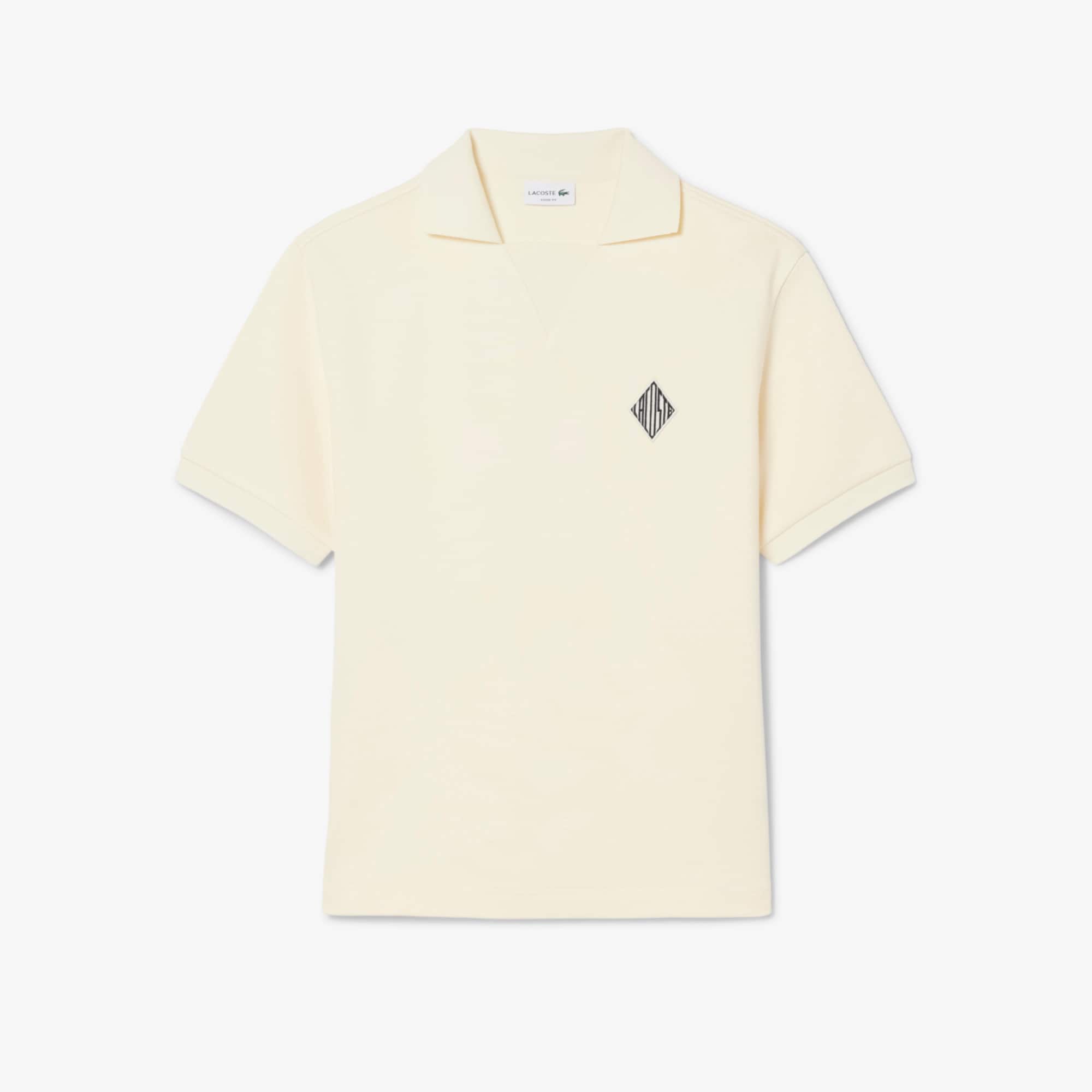 Loose Fit Badge Accent Fleece Polo - Polo Shirts - New In 2026