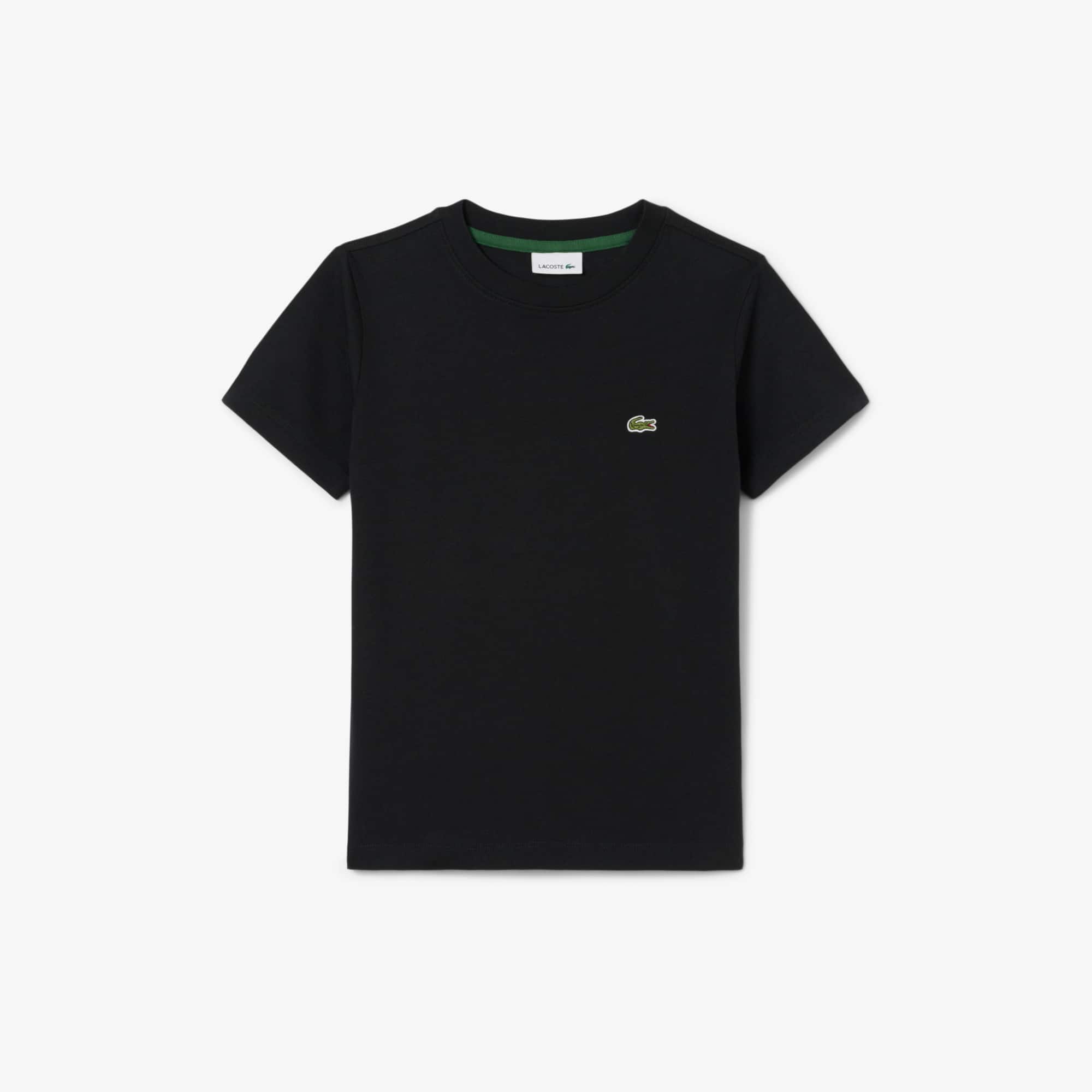 Lacoste Kids' Cotton T-shirt - 16 Years In Black