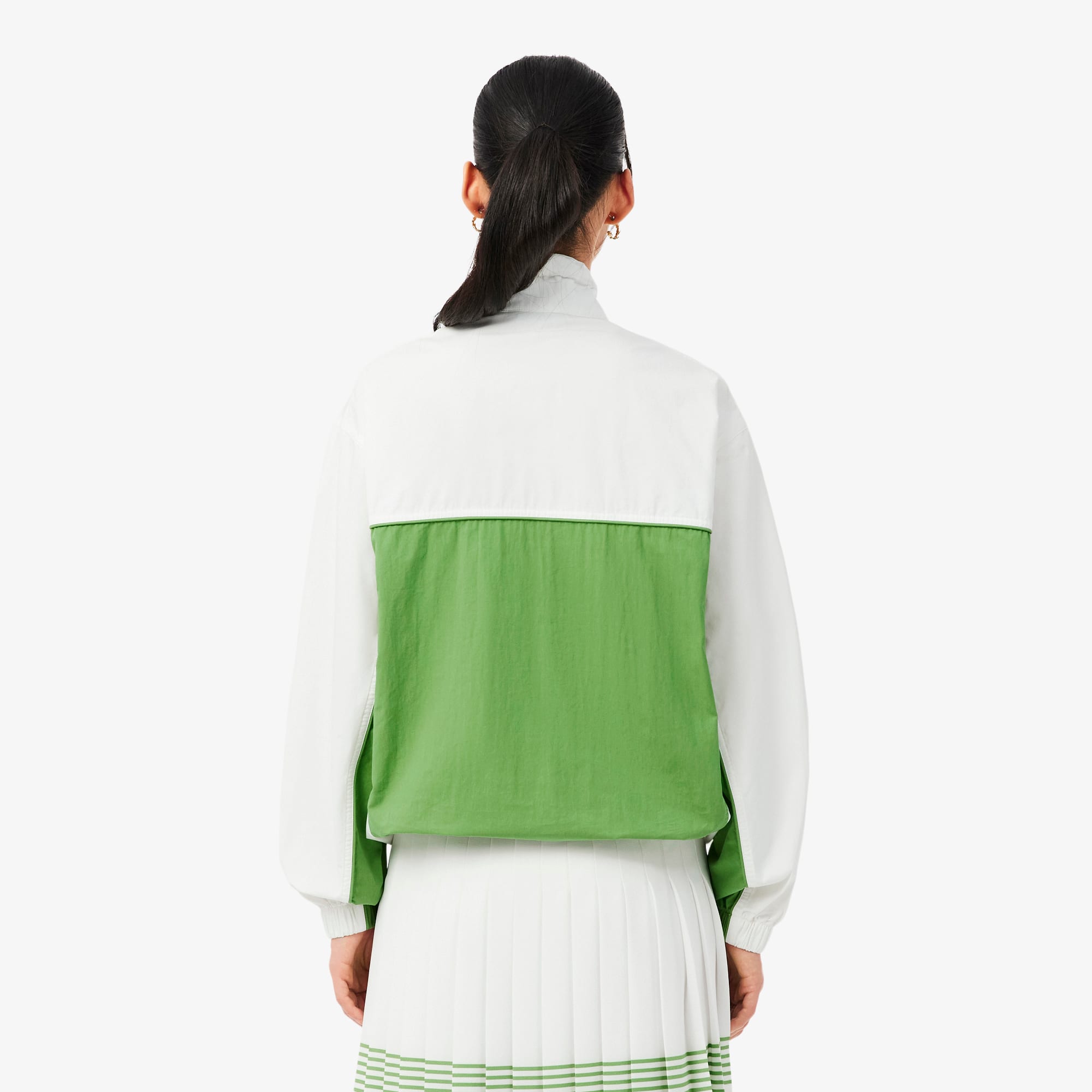Relaxed Fit Zipped Cotton Twill Jacket