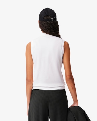 Polo elástico sin mangas L.12.D Slim Fit para mujer