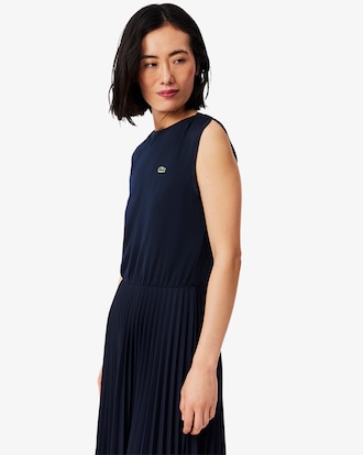 Women's Sleeveless Pleated Dress
