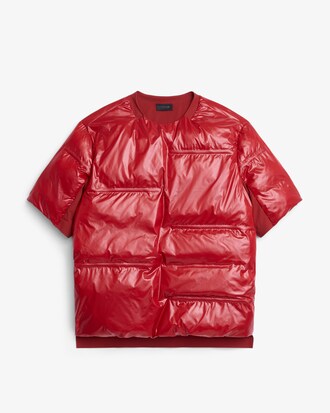 Runway Glossy Padded Taffeta T-shirt