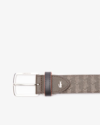 Monogram Tongue Buckle Woven Belt