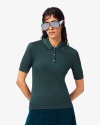 Runway Slim Fit Silk Piqu&eacute; Polo Shirt