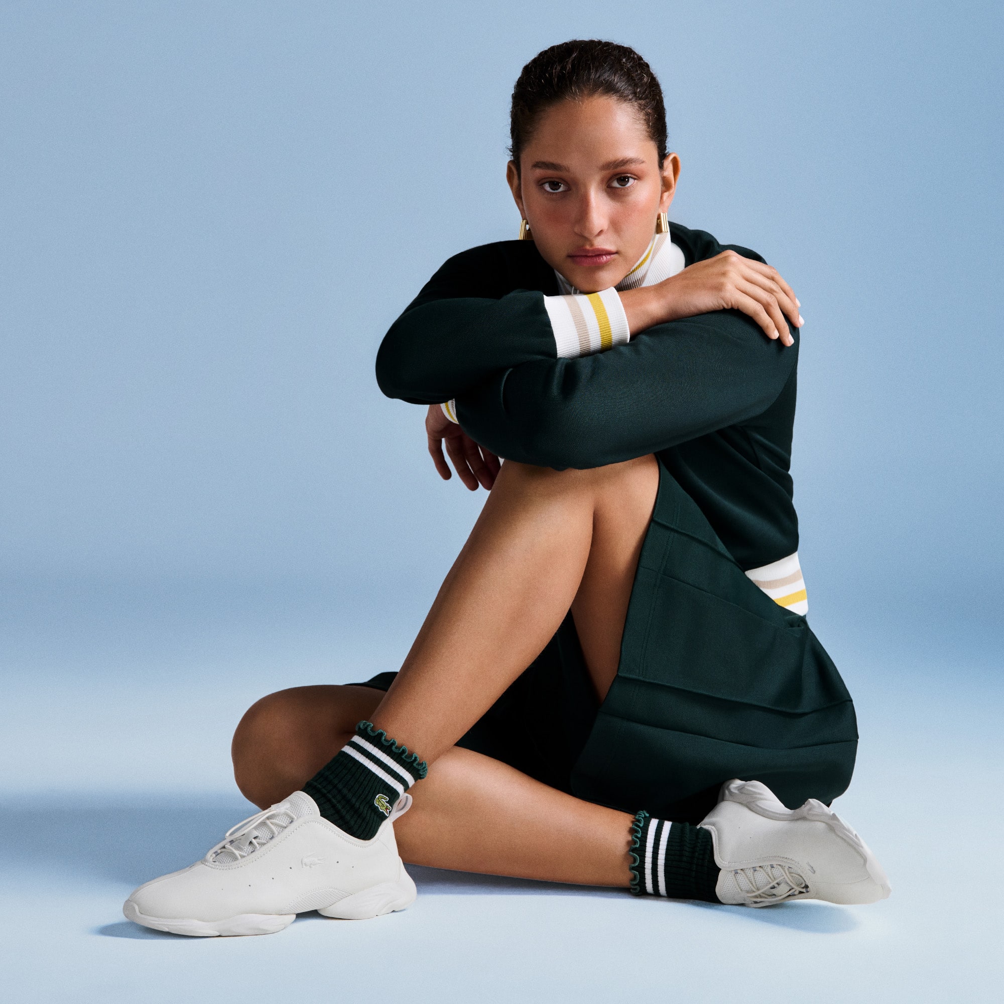 Lacoste Sneakers Tennis Ballerina Low Pro de Piel para Mujer Blanco