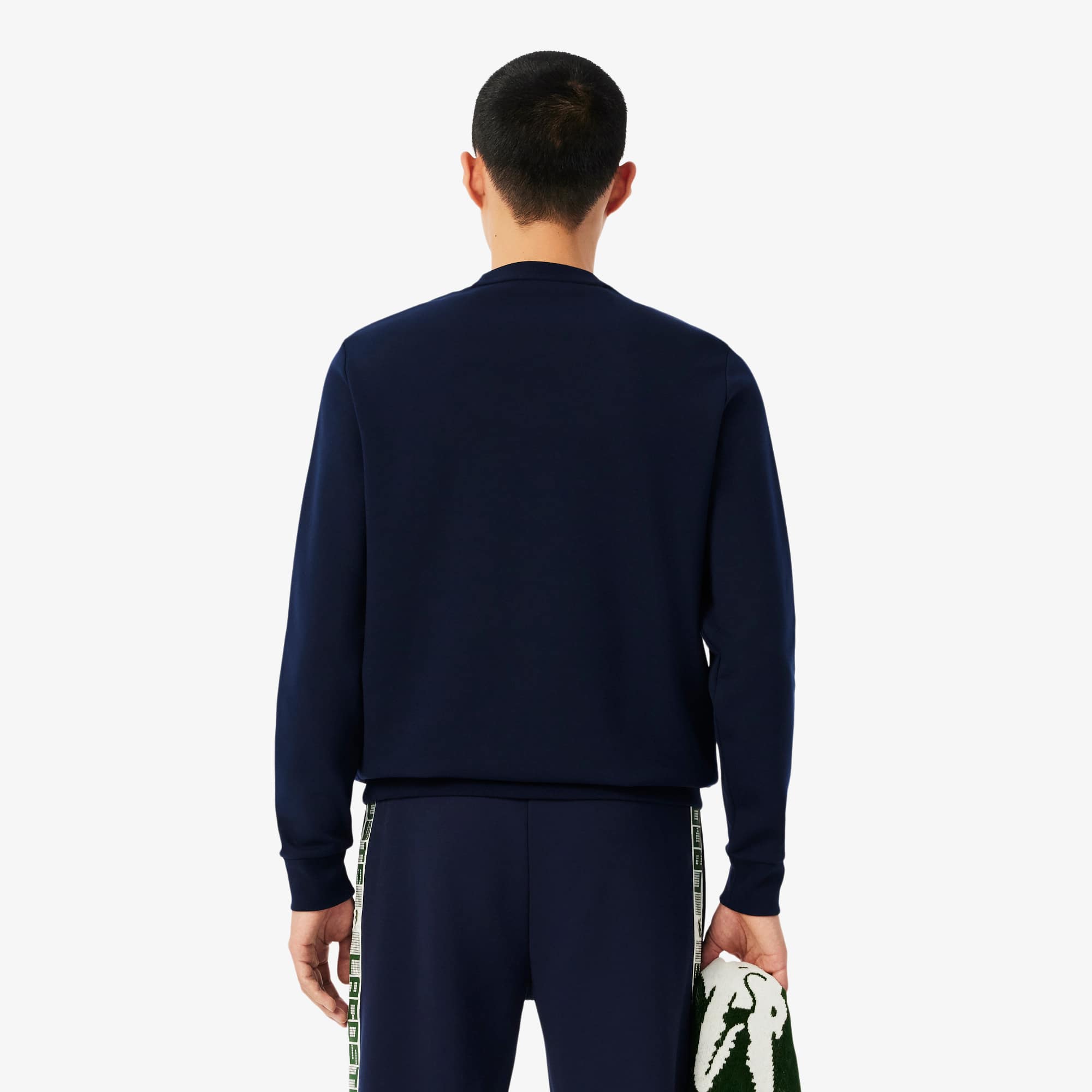 Men's Branded Stripe Tennis Sweatshirt - Sweaters & Sweatshirts