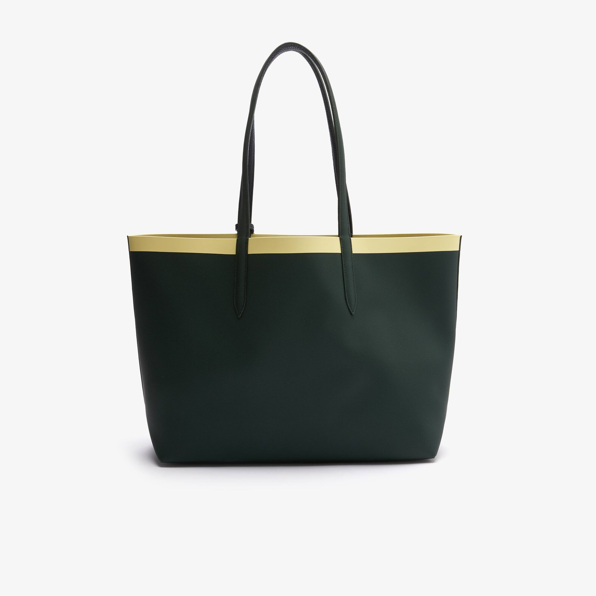 ★LACOSTE★ Women's Anna Season Large Shopper Bag NF4936A55G Women's Anna Zip Pouch Print Canvas Large Tote - Bags - New