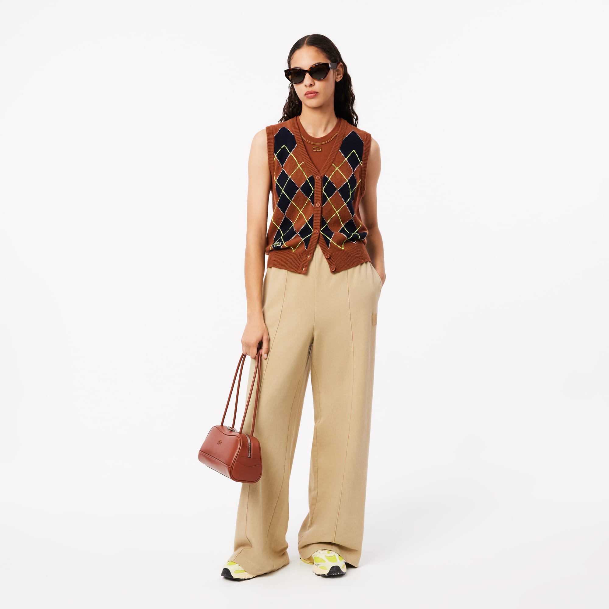 Women's Wide Leg Badge Sweatpants - Pants & Leggings - New