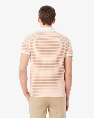 Classic Fit Striped Petit Piqu&eacute; Polo