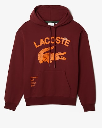 Men's Loose Fit Crocodile Hooded Sweatshirt