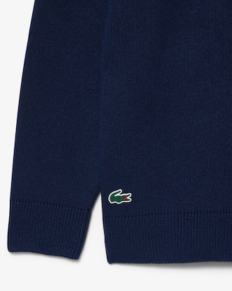 Wool Blend Crew Neck Tennis Heritage Sweater