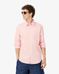 Camisa de Popelina El&aacute;stica de Corte Ajustado