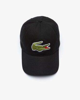 Casquette en coton avec lani&egrave;re contrast&eacute;e et croco XXL
