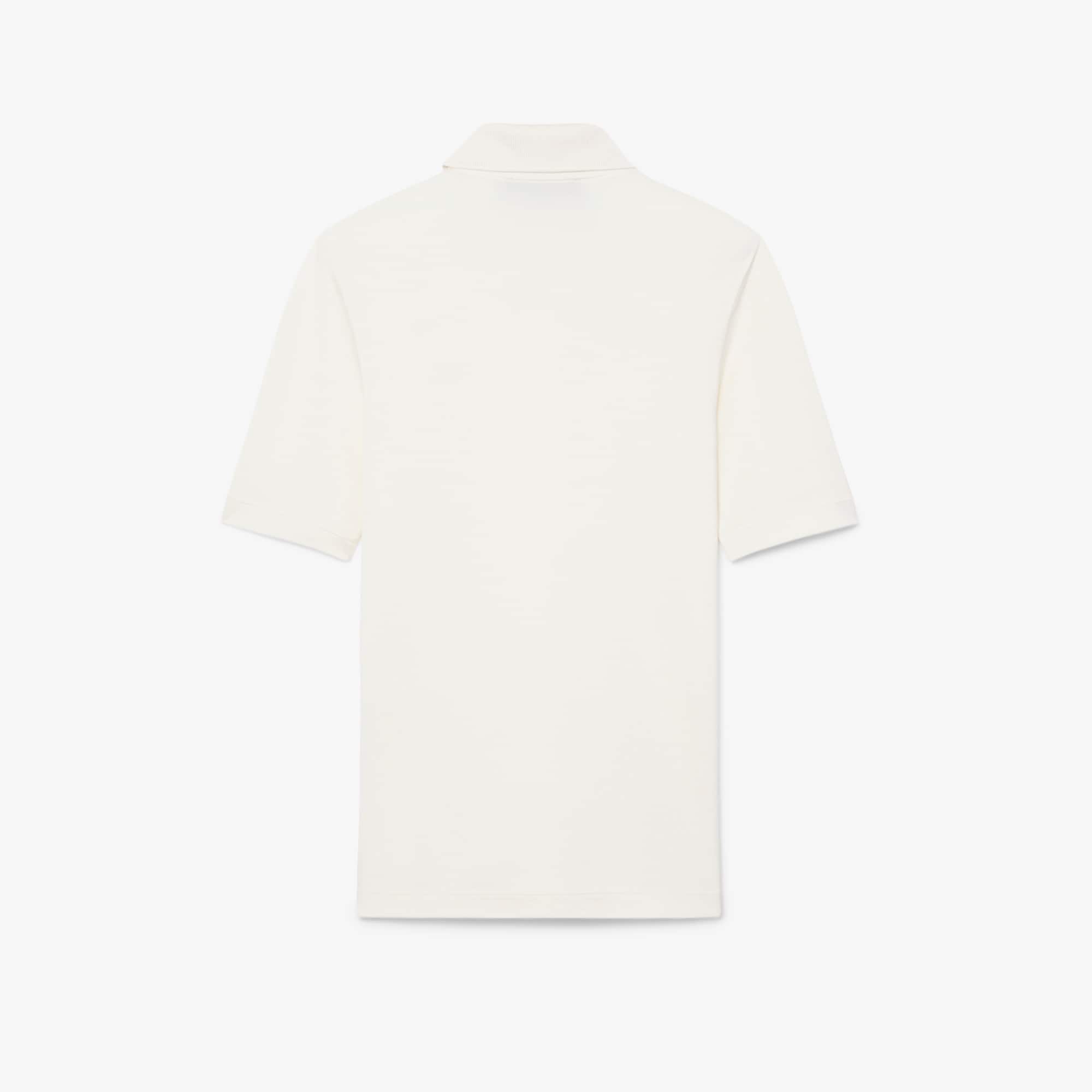 Runway Slim Fit Beaded Crocodile Silk Polo Shirt