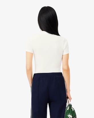 Women's Slim Fit L.12.D Ribbed Cotton Polo