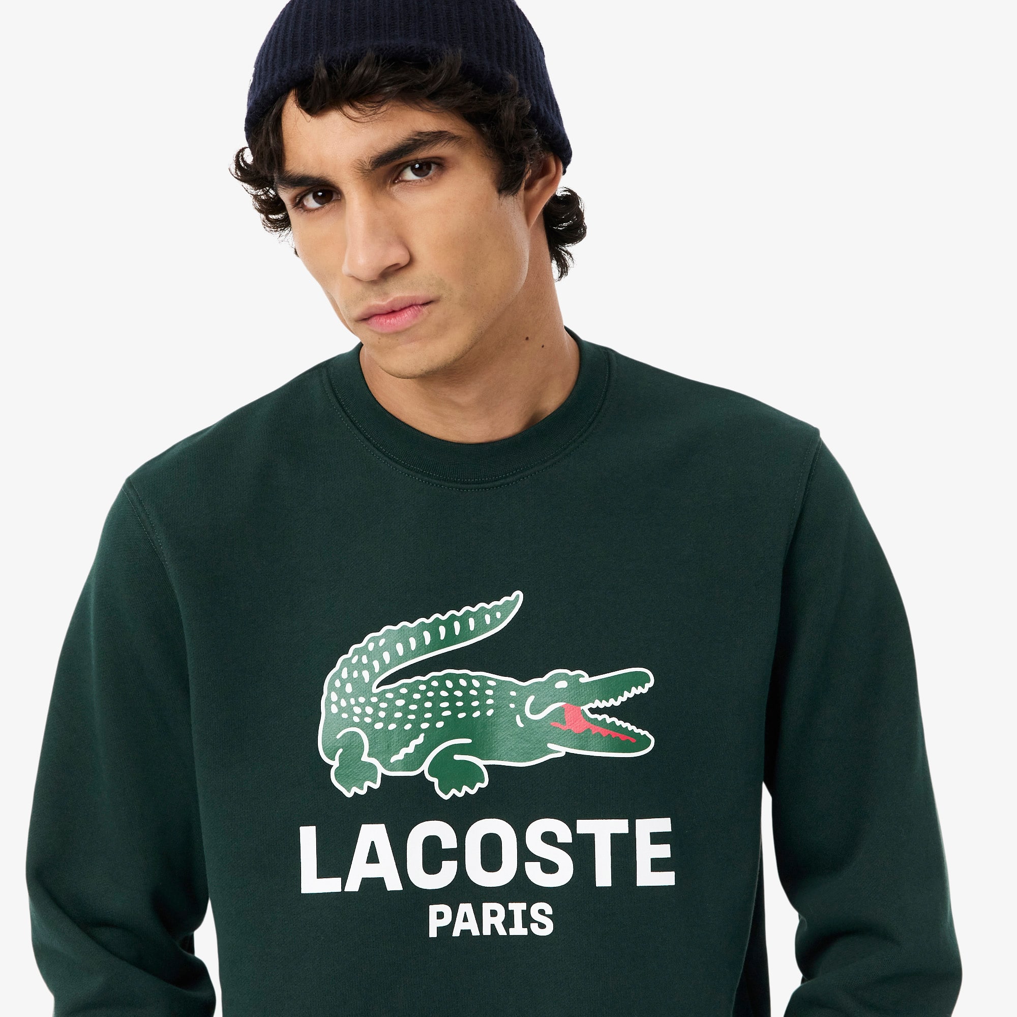 Men's Classic Fit Printed Crew Neck Sweatshirt - Sweaters