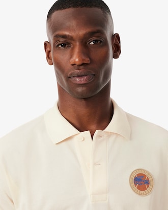 Men's Classic Fit Petit Piqué Badge Polo