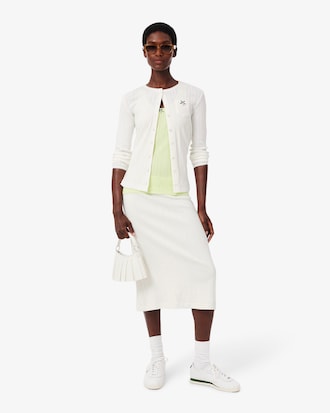 Cardigan slim fit marquage pointelle