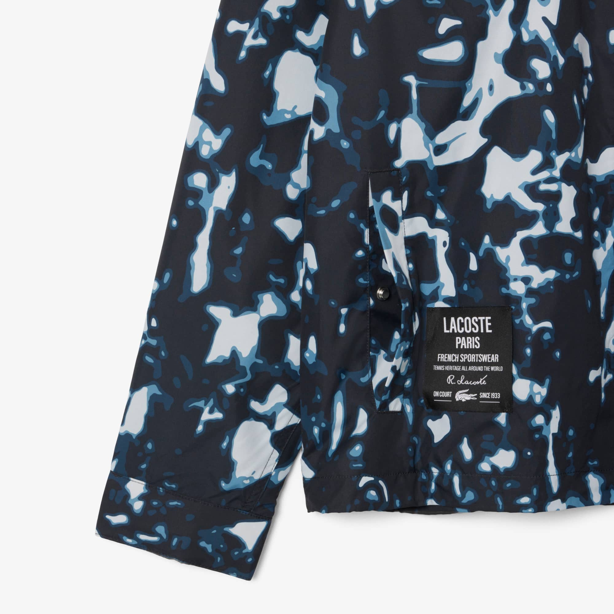 Men's Print Motif Water-Repellent Windbreaker - Jackets & Coats