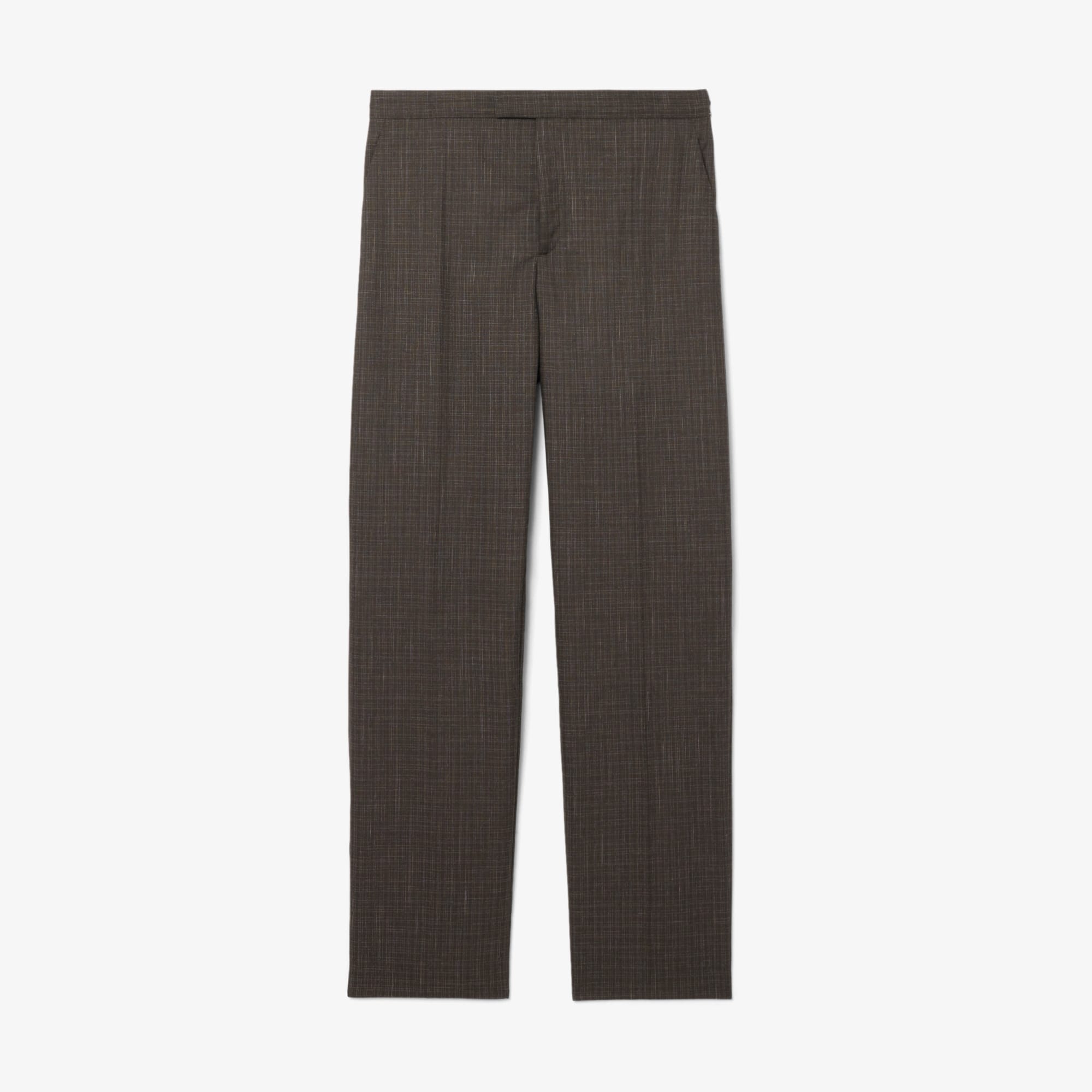 Runway Straight Fit Tailored Wool Pants