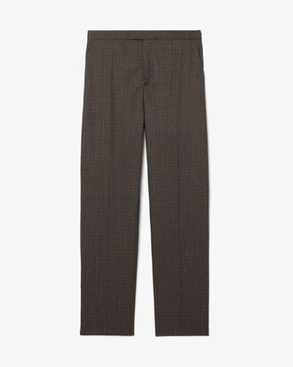Runway Straight Fit Tailored Wool Pants