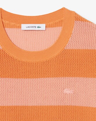 Playera De Punto De Malla A Rayas