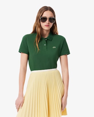 Polo De Petit Piqu&eacute; Suave Con Corte Regular Para Mujer