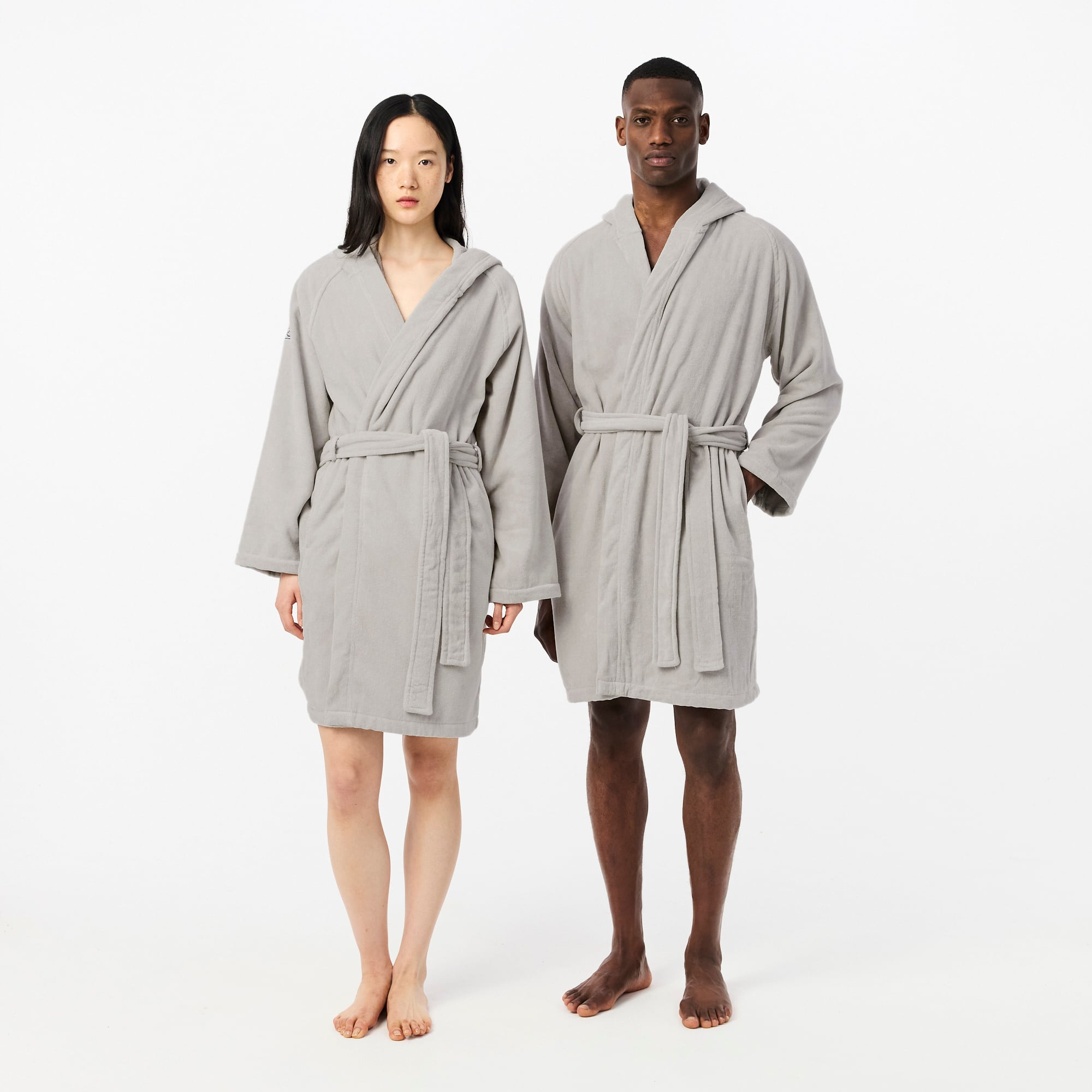 Lacoste Fairplay Bathrobe - 4 - L/xl In Gray
