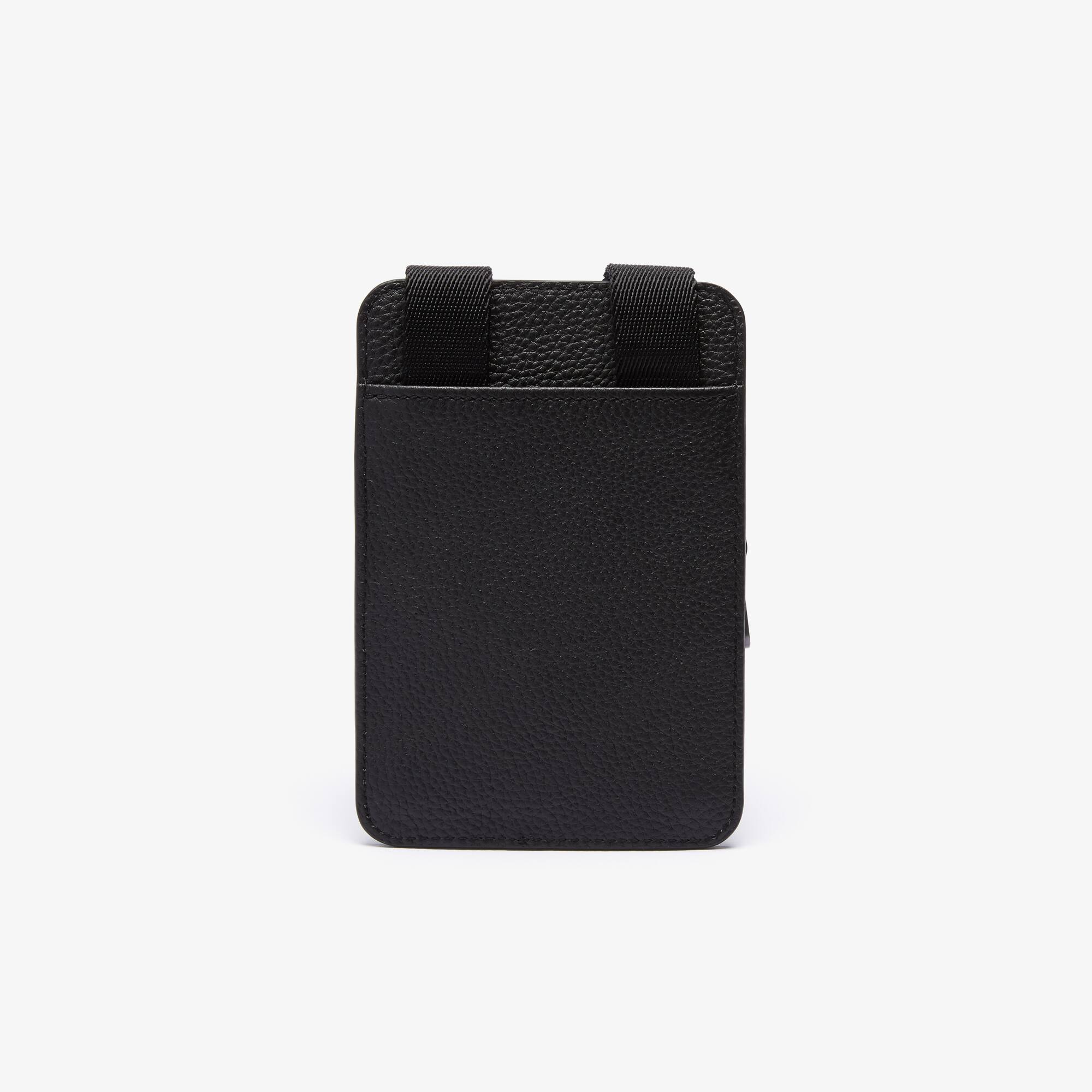 LACOSTE SOFT MATEフルグレインレザースマホケースウォレット ラコステ LACOSTE SOFT MATEフルグレインレザースマホケース