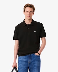 Polo classic fit Piqué crocodile strass