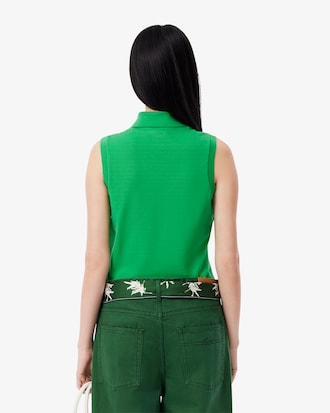 Polo el&aacute;stico sin mangas L.12.D Slim Fit para mujer