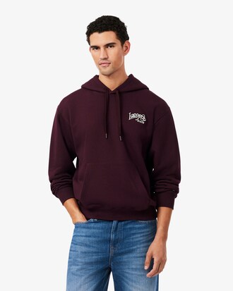 Sweatshirt &agrave; capuche marquages brod&eacute;s