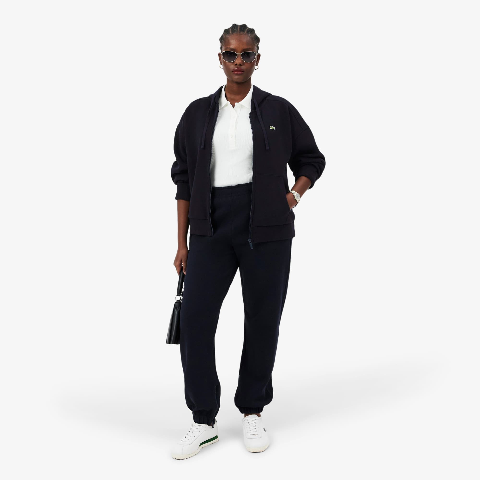 Women's Zip-Up Piqué Hoodie