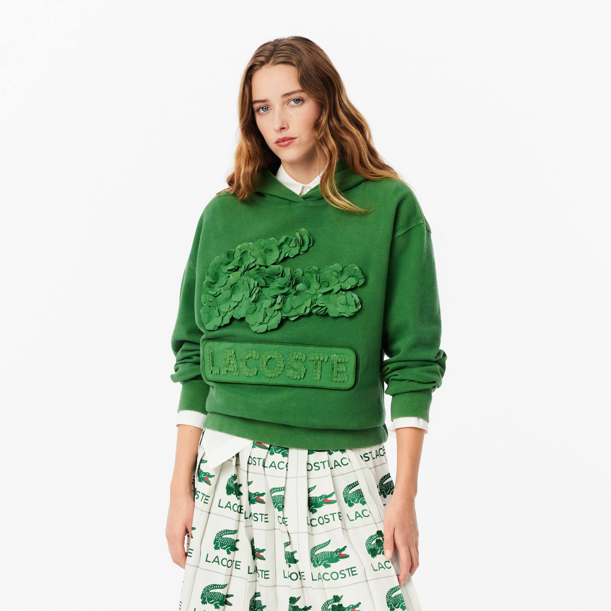 Women's Embroidery Collection Hoodie Dress - Sweaters