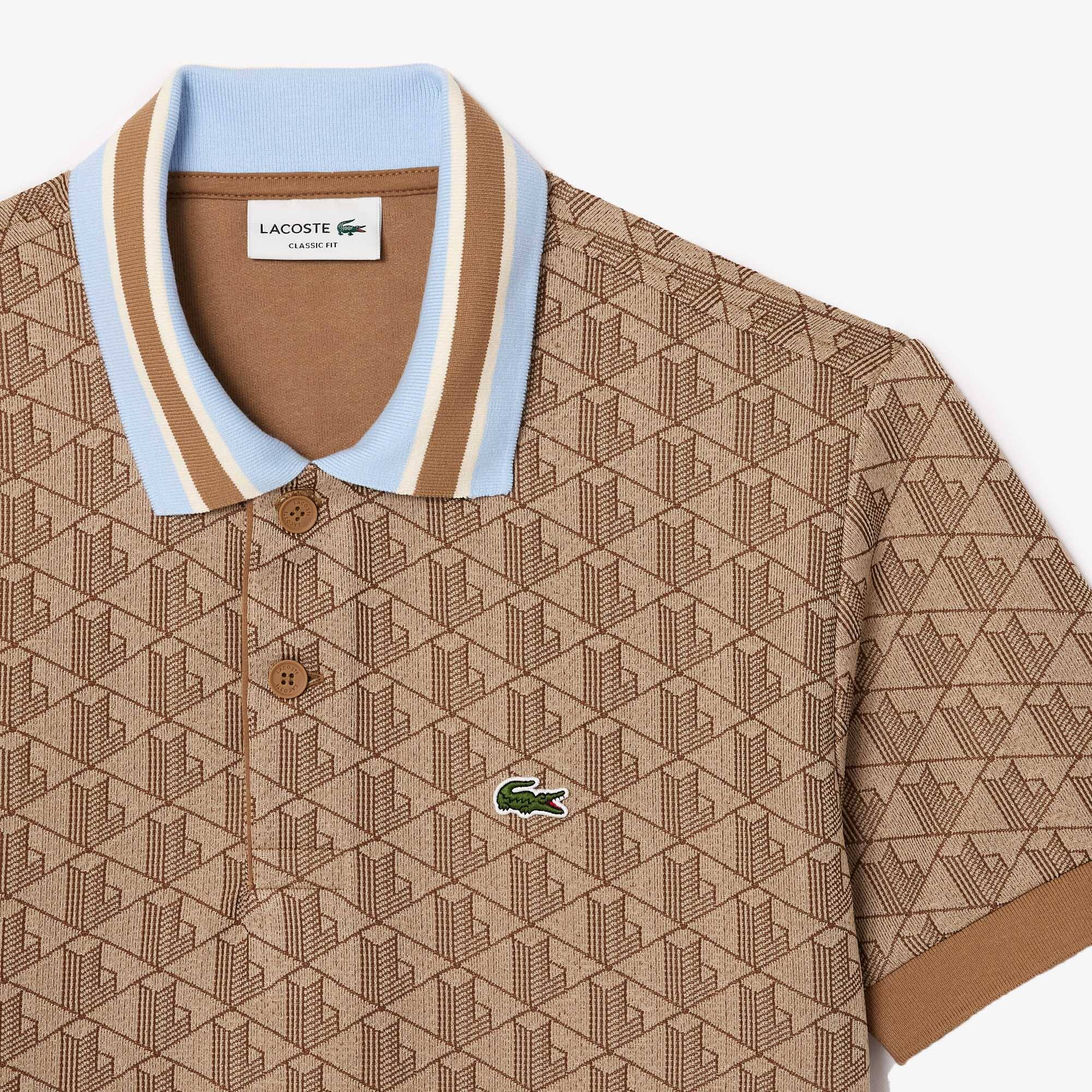 2点  DH1417-10+PH004J-99① Classic Fit Contrast Collar Monogram Motif Polo Shirt