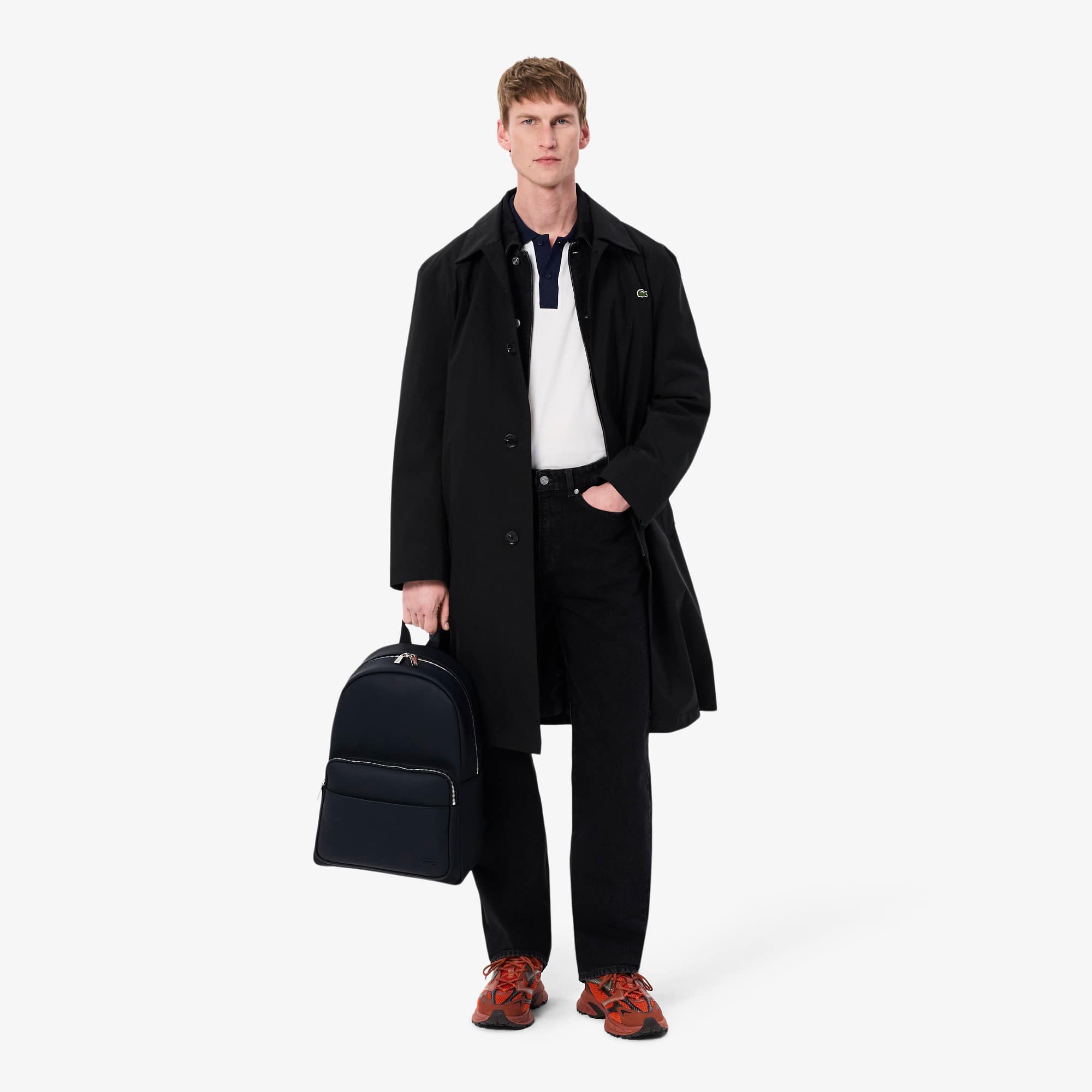 LACOSTE NJ3286H-021 ネイビー バッグ Chantaco Leather Shoulder Bag - Bags - New In 2025 | Lacoste