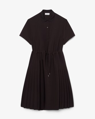 Wool blend Pleated Polo Dress