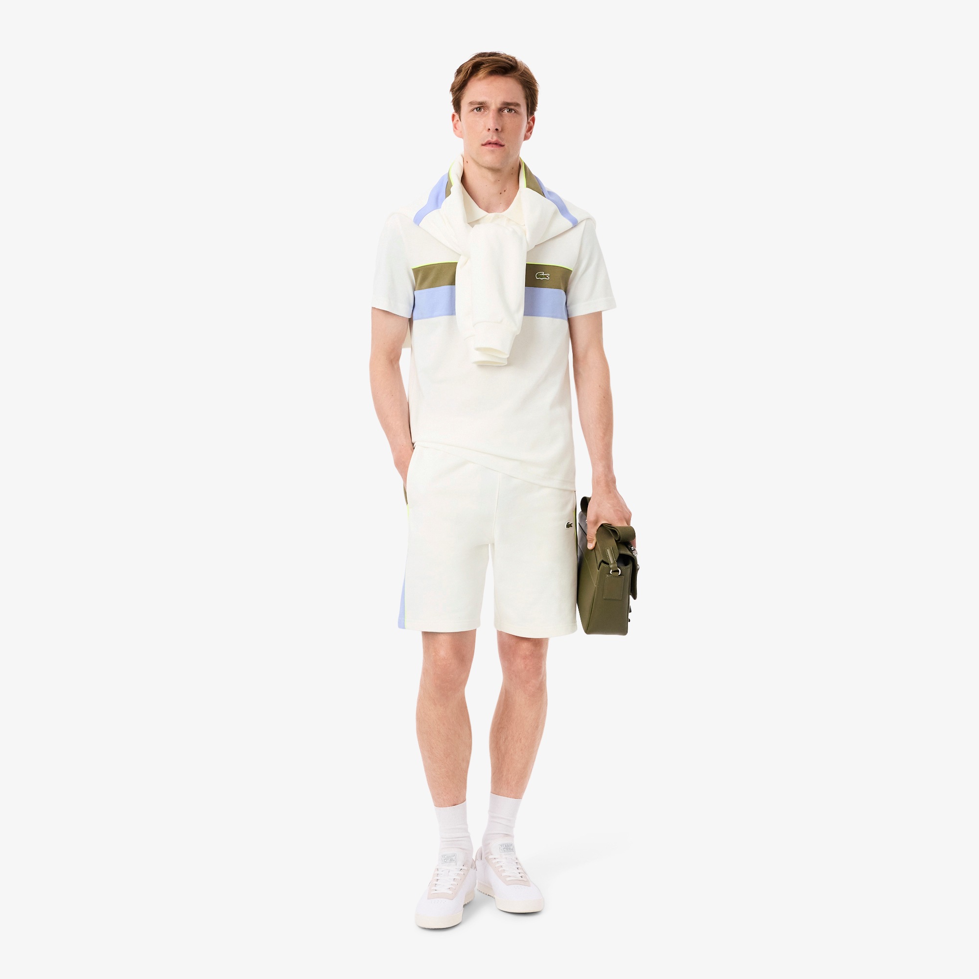 Men's Colorblock Fleece Shorts - Shorts & Swim - New In 2026 | Lacoste
