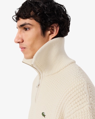 Men's Half-Zip Heavy Wool Sweater