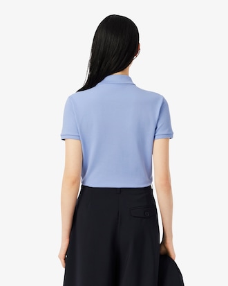 Women's L.12.D Slim Fit Stretch Mini Piqu&eacute; Polo