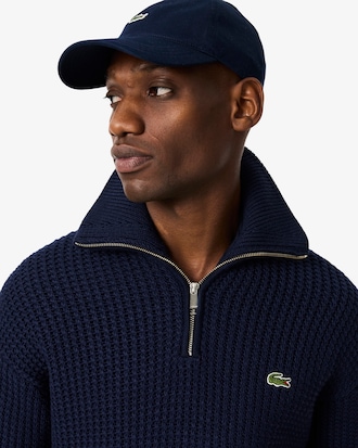 Men's Half-Zip Heavy Wool Sweater