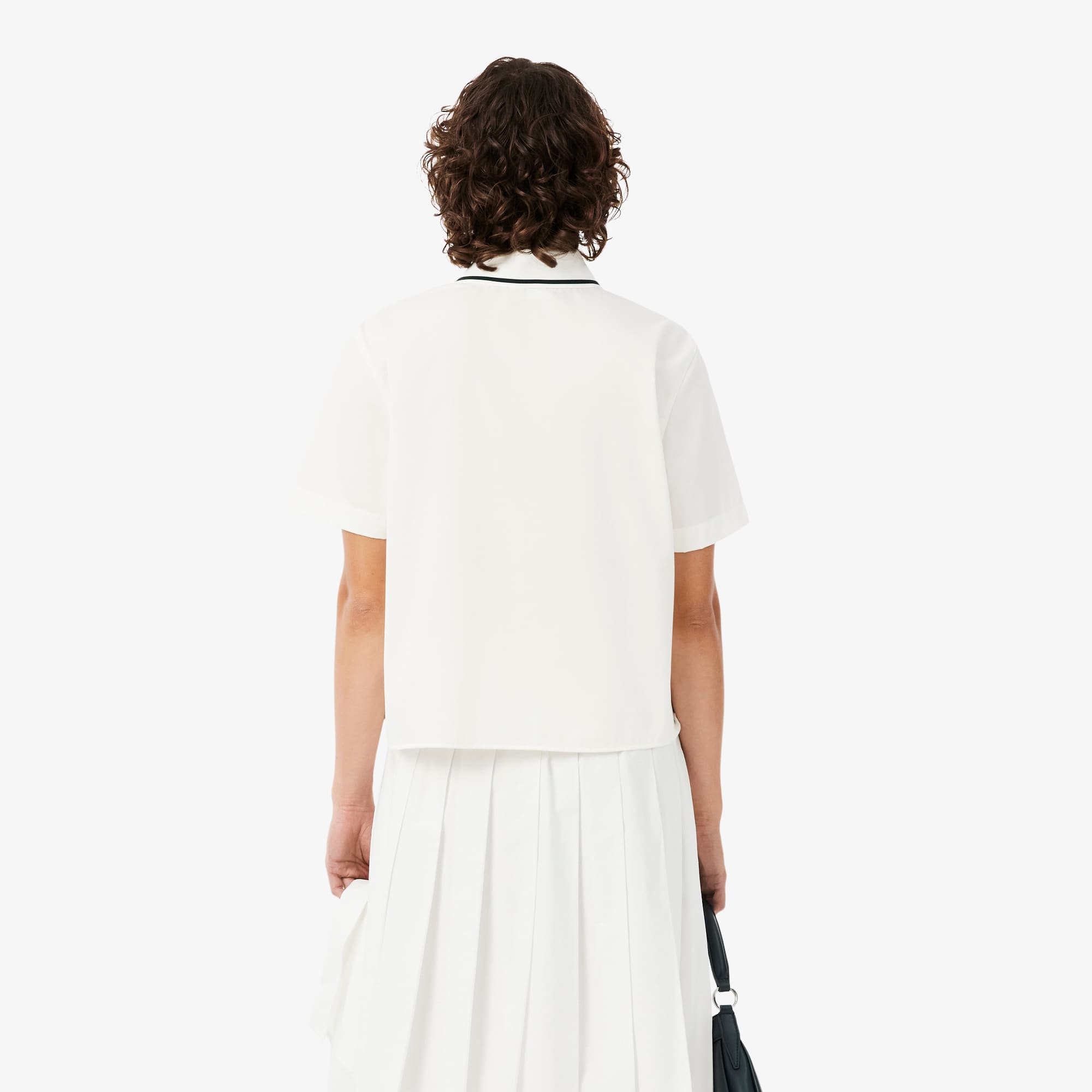 Petit Piqué Effect Oversized Shirt