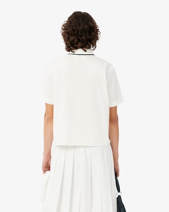 Petit Piqu&eacute; Effect Oversized Shirt