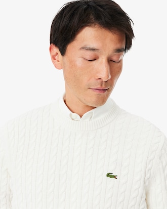 Men's Cable Knit Cotton Sweater